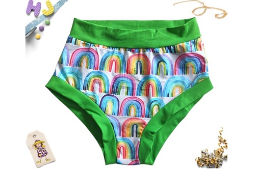 Buy L Briefs Rainbow Rows now using this page